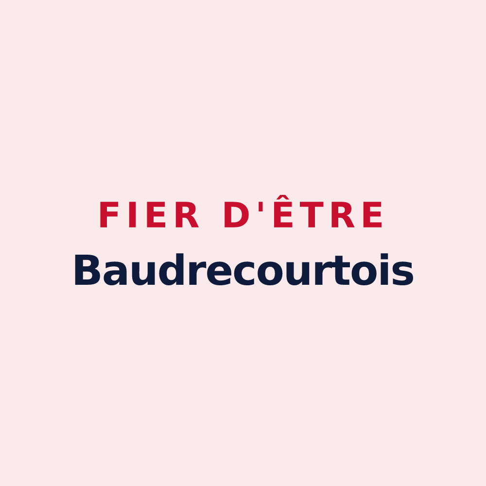 Magnet « Fier d'être Baudrecourtois » — design pour Baudrecourt