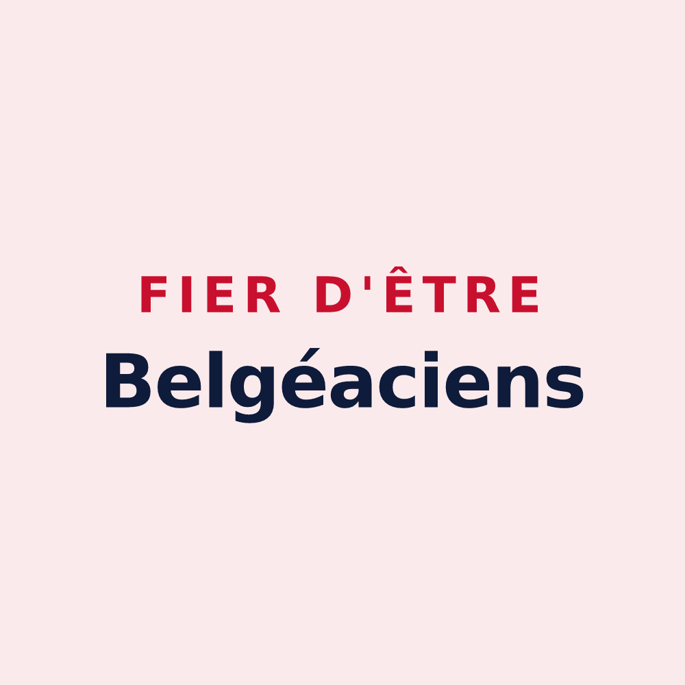 Magnet « Fier d'être Belgéaciens » — design pour Baugy