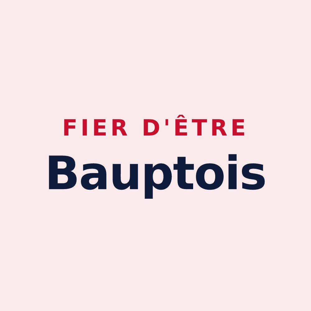 Magnet « Fier d'être Bauptois » — design pour Baupte