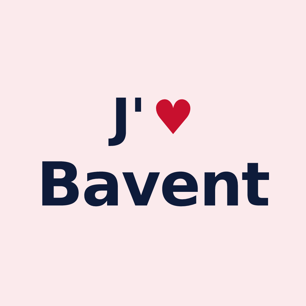 Magnet personnalisé Bavent — design J'aime Bavent