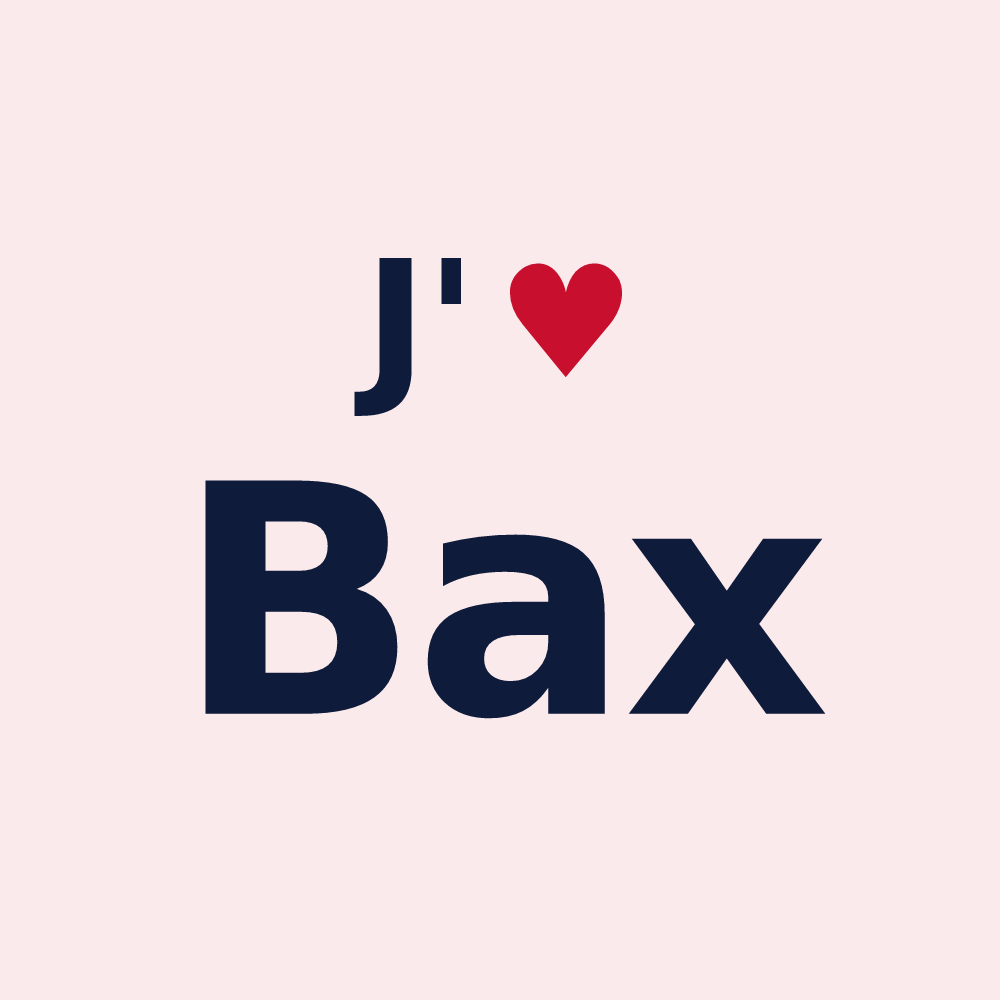 Magnet personnalisé Bax — design J'aime Bax