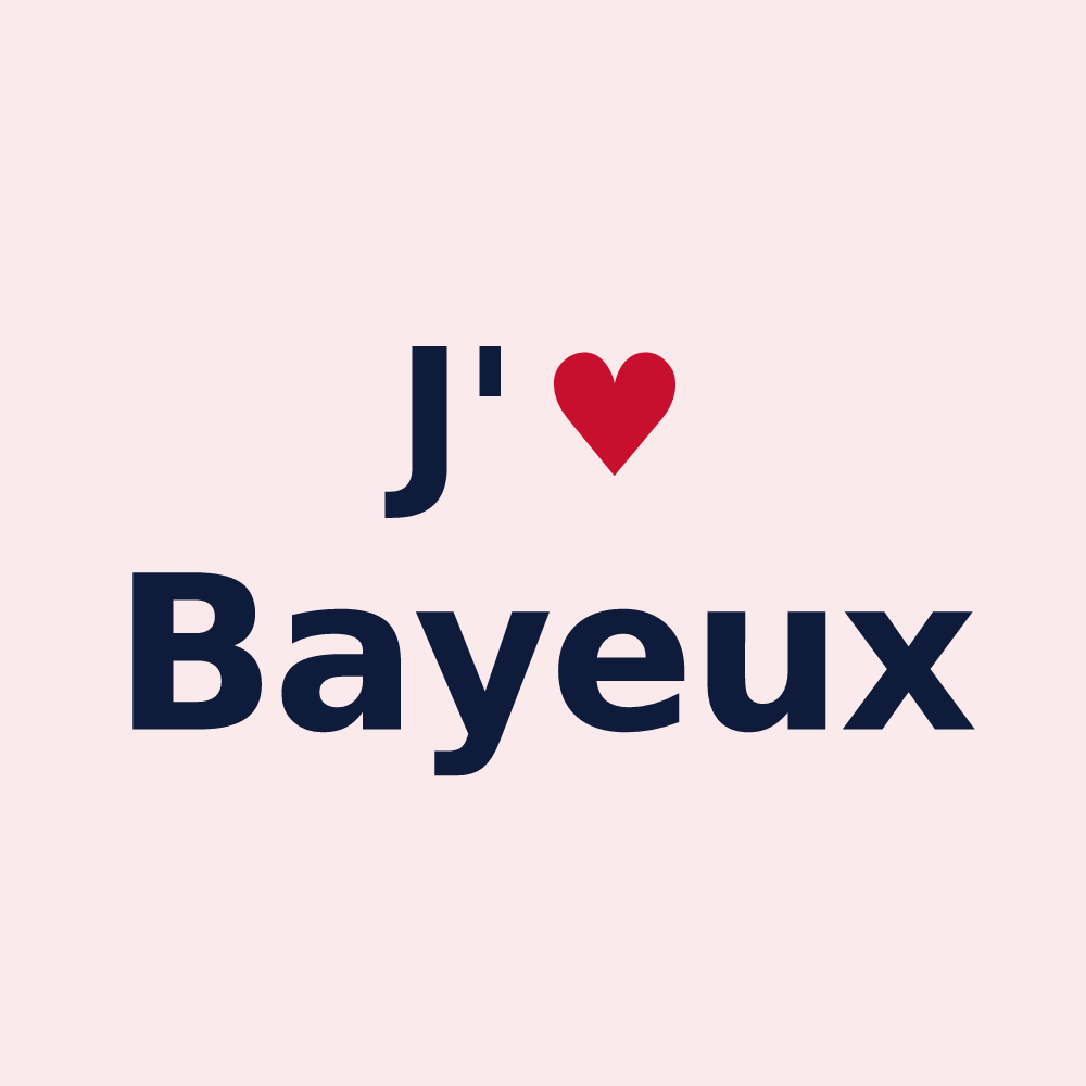 Magnet personnalisé Bayeux — design J'aime Bayeux