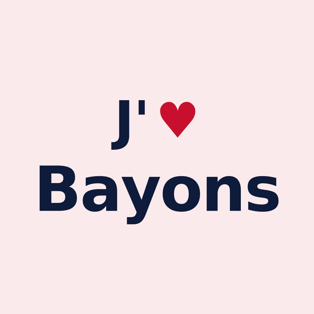 Magnet personnalisé Bayons — design J'aime Bayons