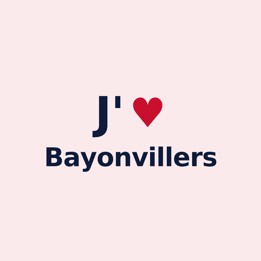 Magnet personnalisé Bayonvillers — design J'aime Bayonvillers