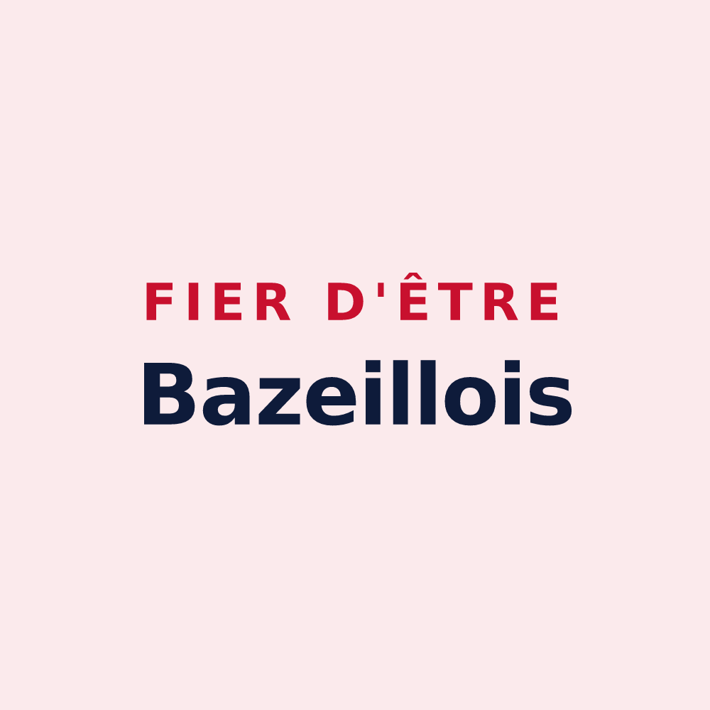 Magnet « Fier d'être Bazeillois » — design pour Bazeilles-sur-Othain