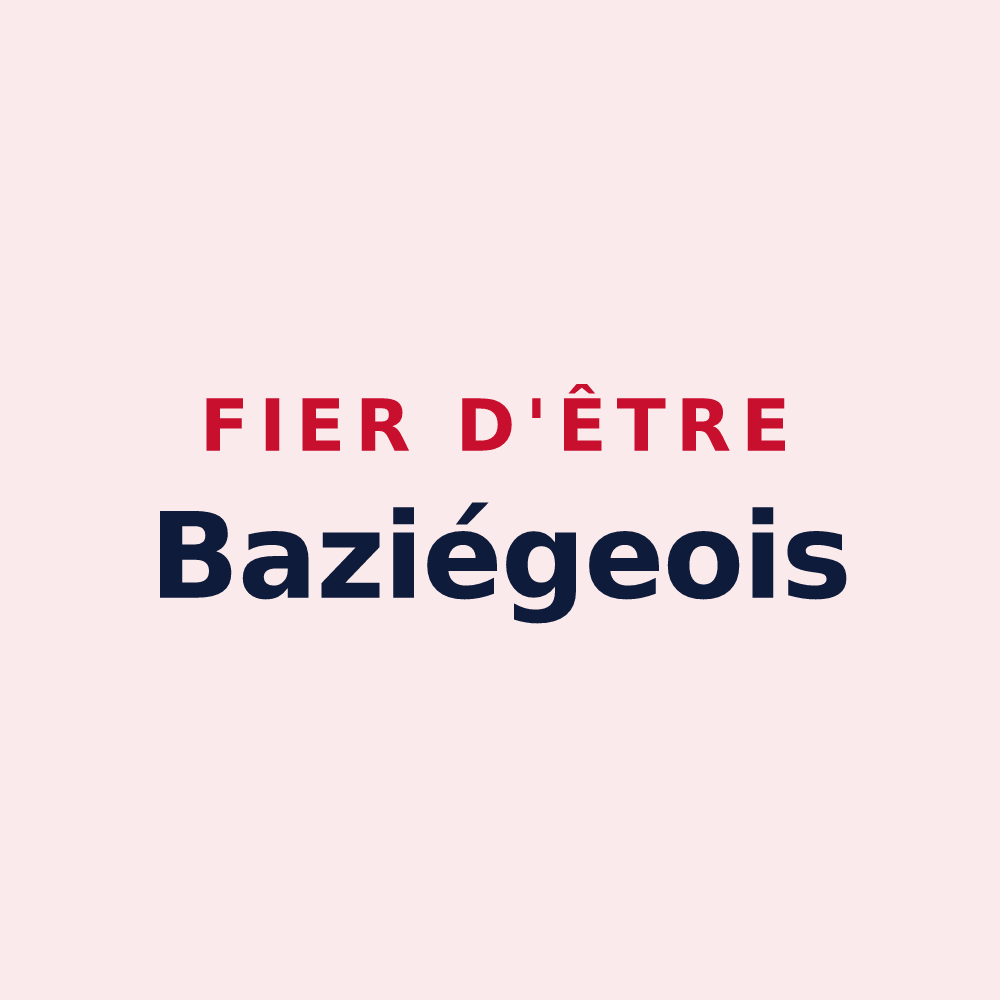 Magnet « Fier d'être Baziégeois » — design pour Baziège