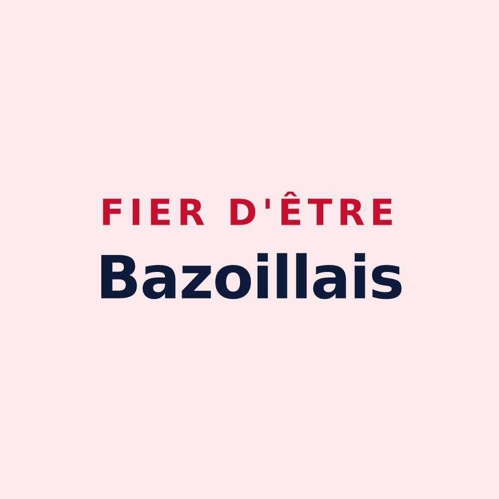 Magnet « Fier d'être Bazoillais » — design pour Bazoilles-et-Ménil