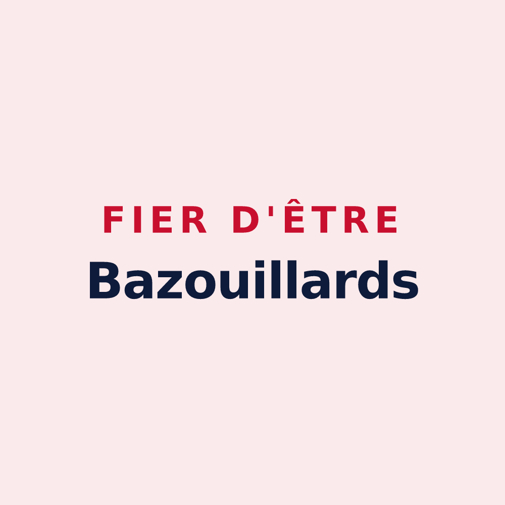 Magnet « Fier d'être Bazouillards » — design pour Bazoilles-sur-Meuse