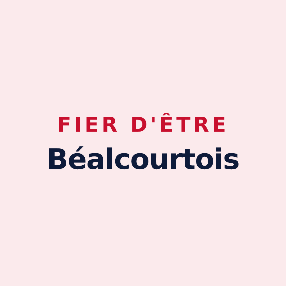 Magnet « Fier d'être Béalcourtois » — design pour Béalcourt