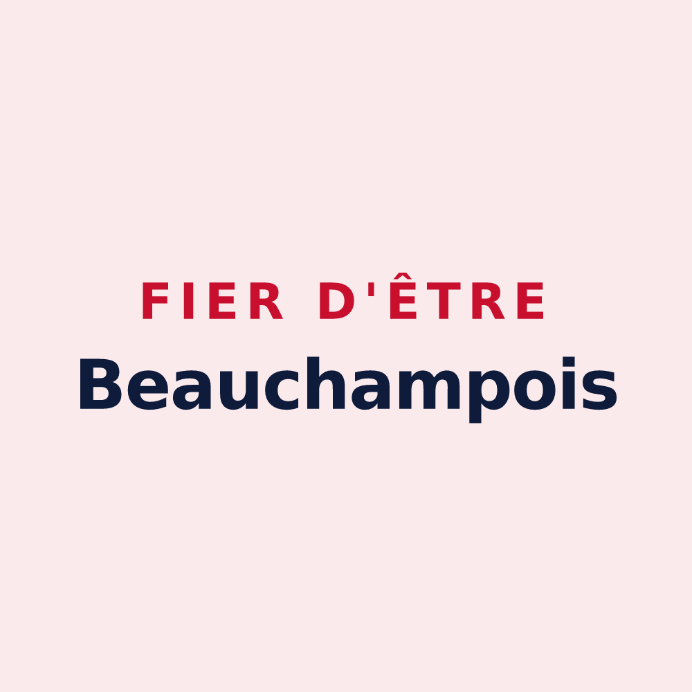 Magnet « Fier d'être Beauchampois » — design pour Beauchamps-sur-Huillard