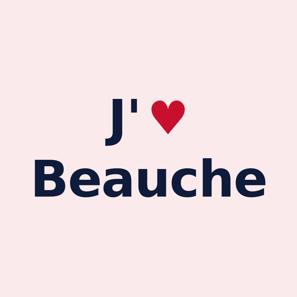 Magnet personnalisé Beauche — design J'aime Beauche