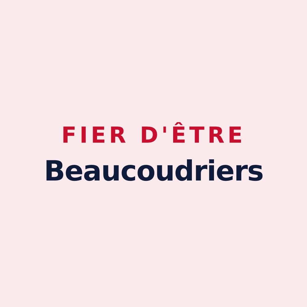 Magnet « Fier d'être Beaucoudriers » — design pour Beaucoudray