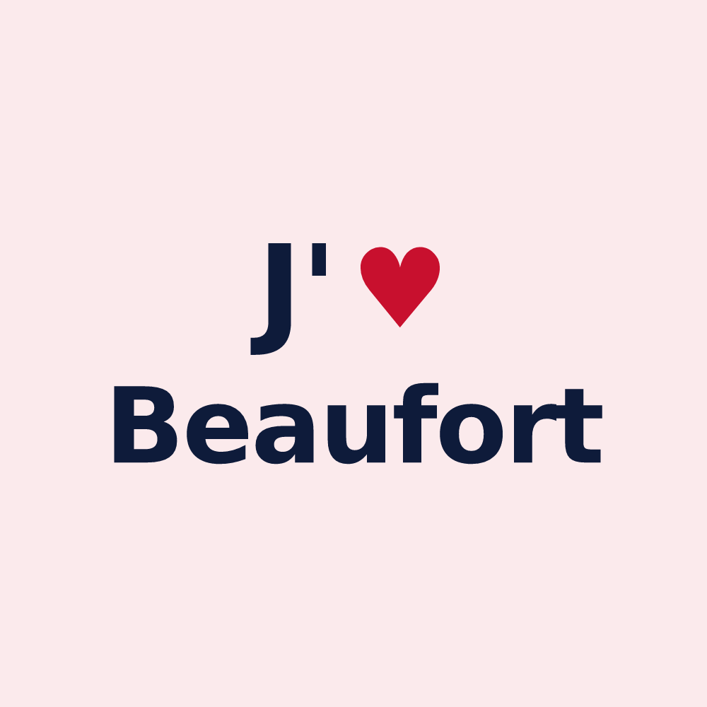 Magnet personnalisé Beaufort — design J'aime Beaufort