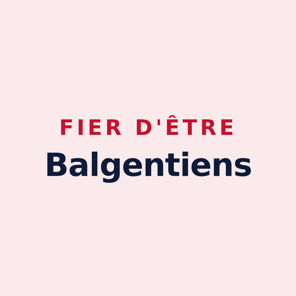 Magnet « Fier d'être Balgentiens » — design pour Beaugency