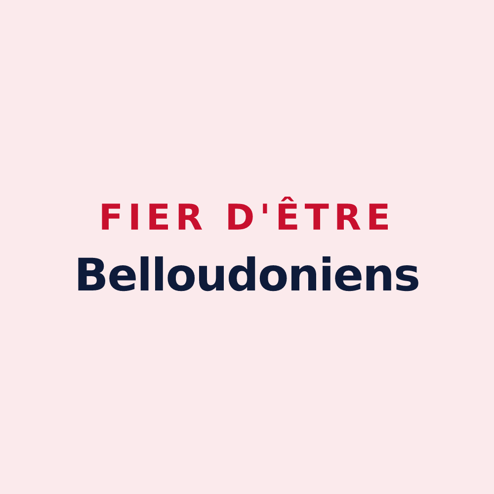 Magnet « Fier d'être Belloudoniens » — design pour Beaulieu-sur-Oudon
