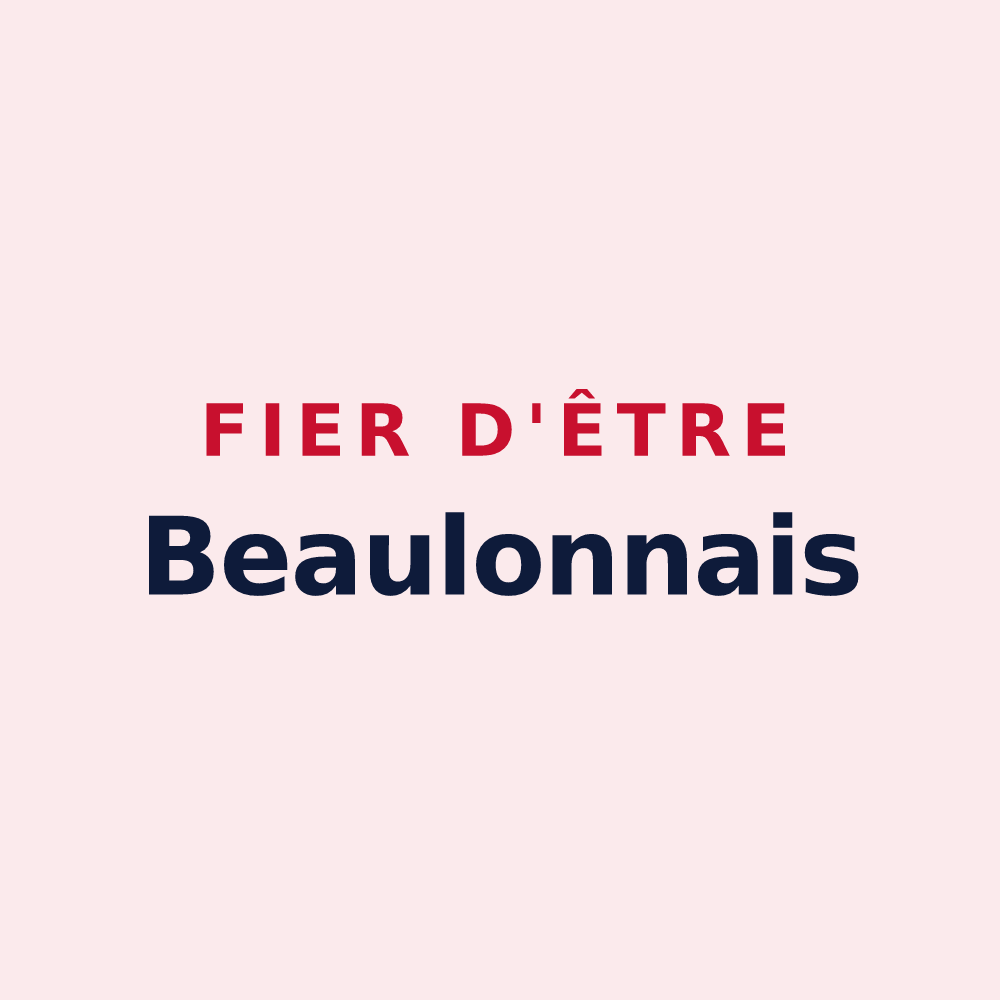 Magnet « Fier d'être Beaulonnais » — design pour Beaulon