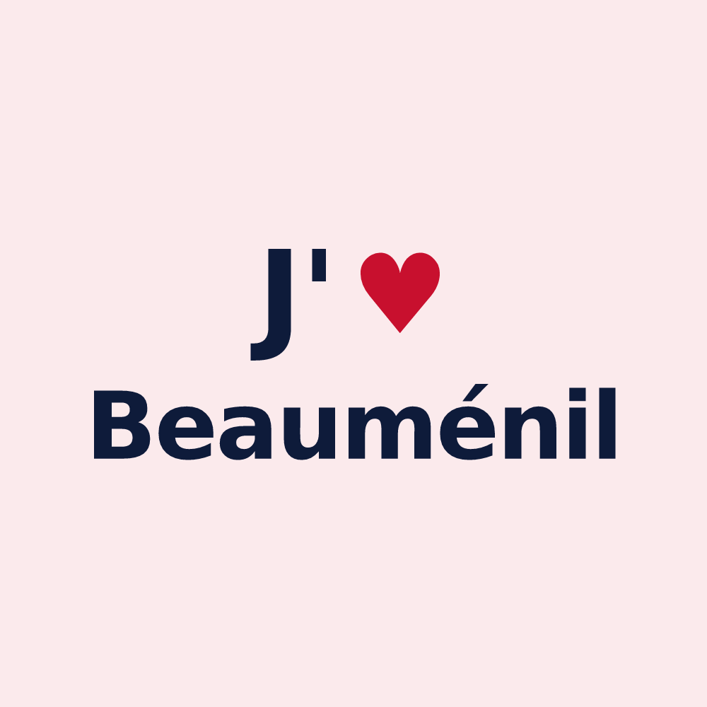Magnet personnalisé Beauménil — design J'aime Beauménil