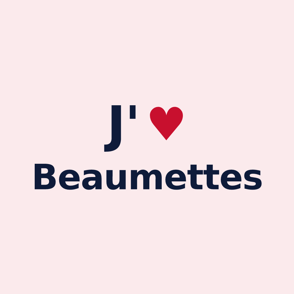 Magnet personnalisé Beaumettes — design J'aime Beaumettes