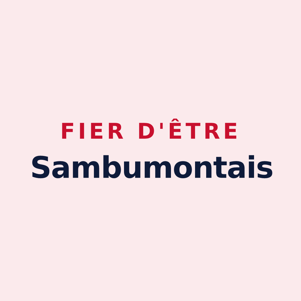 Magnet « Fier d'être Sambumontais » — design pour Beaumont