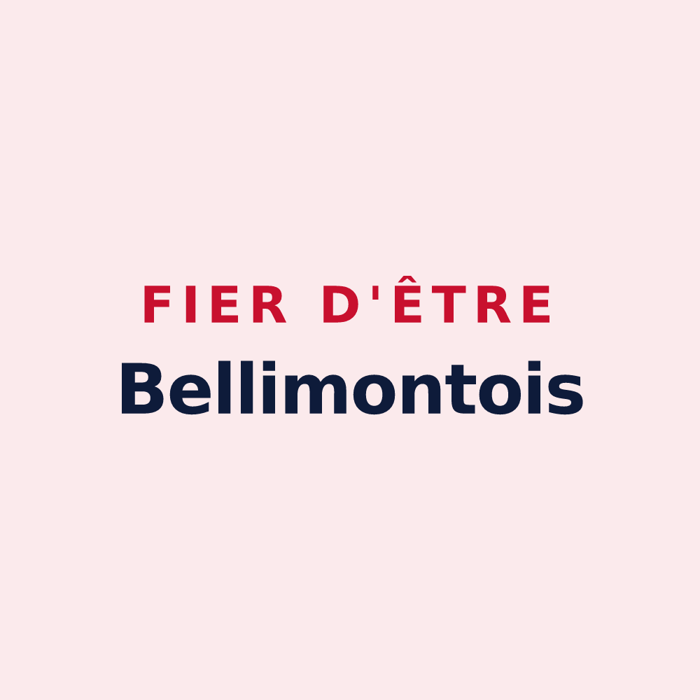 Magnet « Fier d'être Bellimontois » — design pour Beaumont-en-Véron
