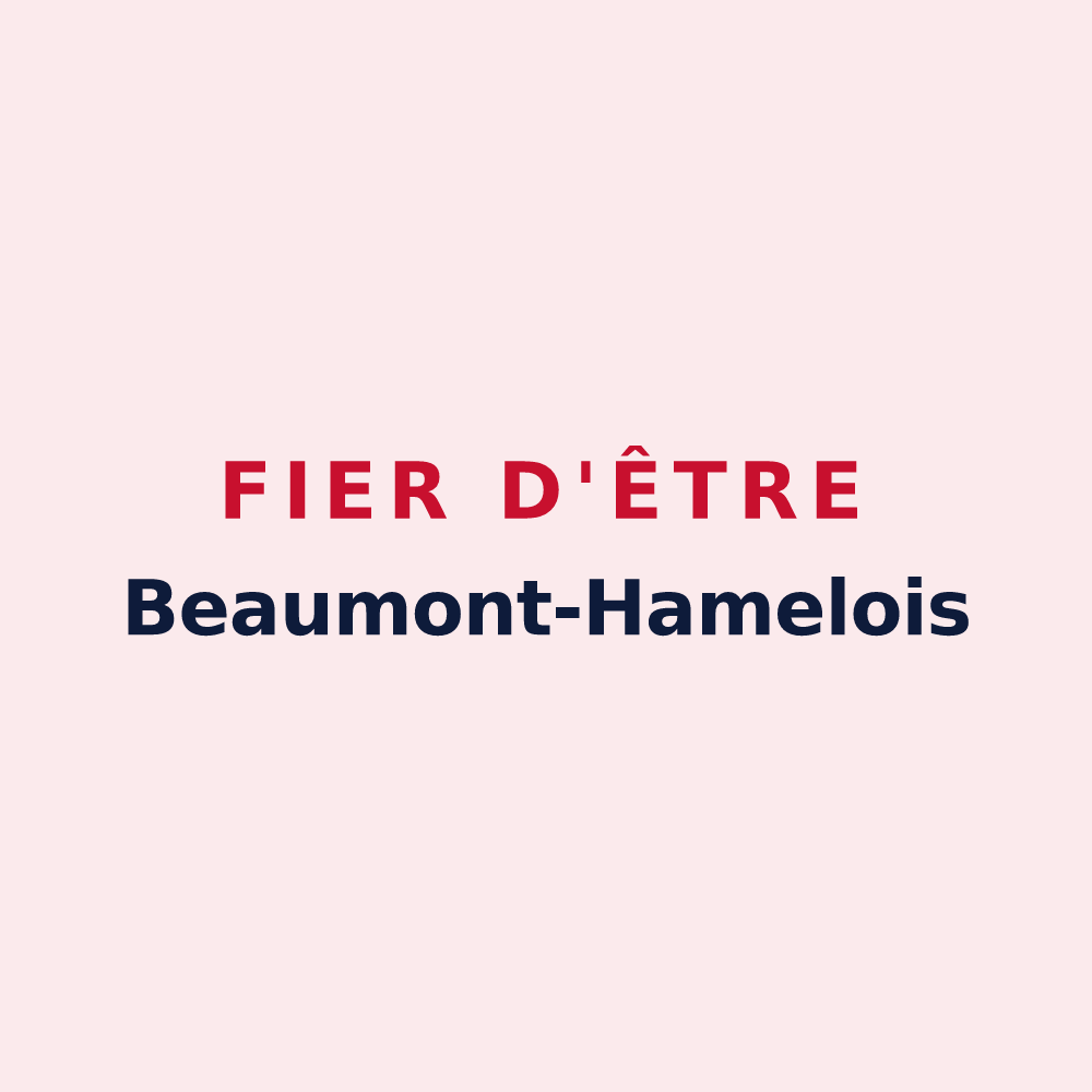 Magnet « Fier d'être Beaumont-Hamelois » — design pour Beaumont-Hamel