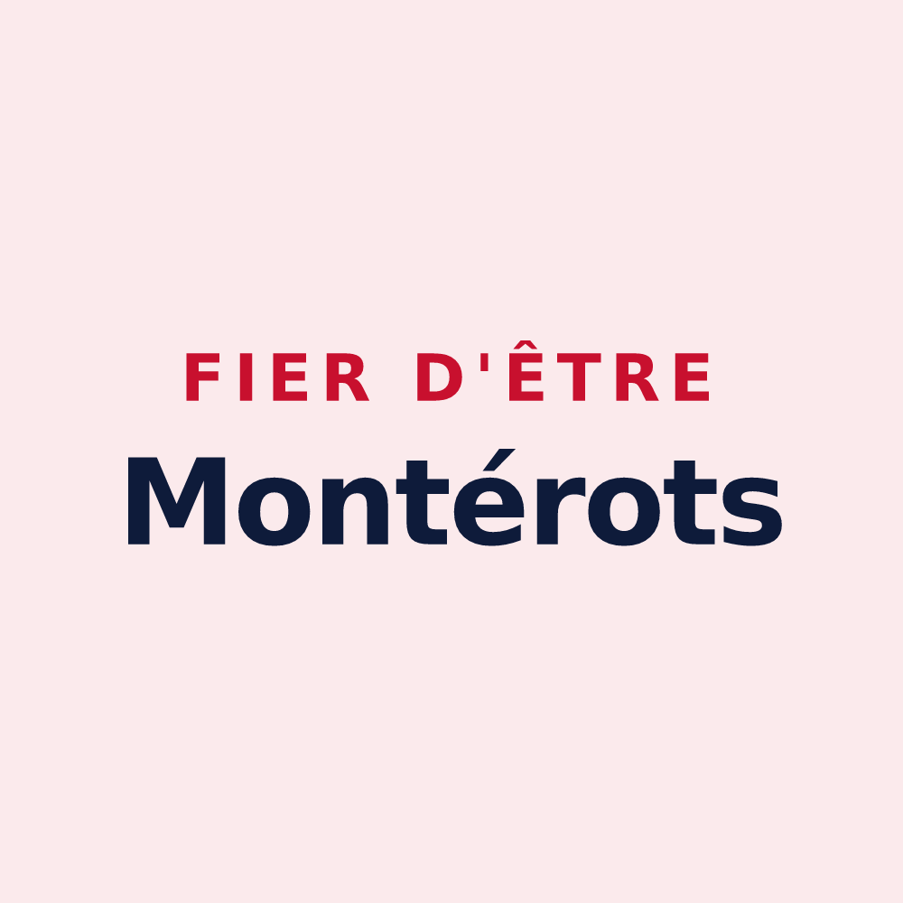 Magnet « Fier d'être Montérots » — design pour Beaumont-Monteux