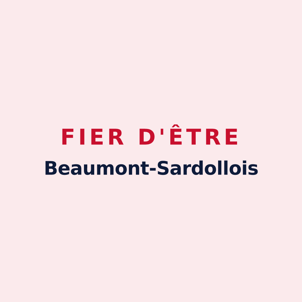 Magnet « Fier d'être Beaumont-Sardollois » — design pour Beaumont-Sardolles