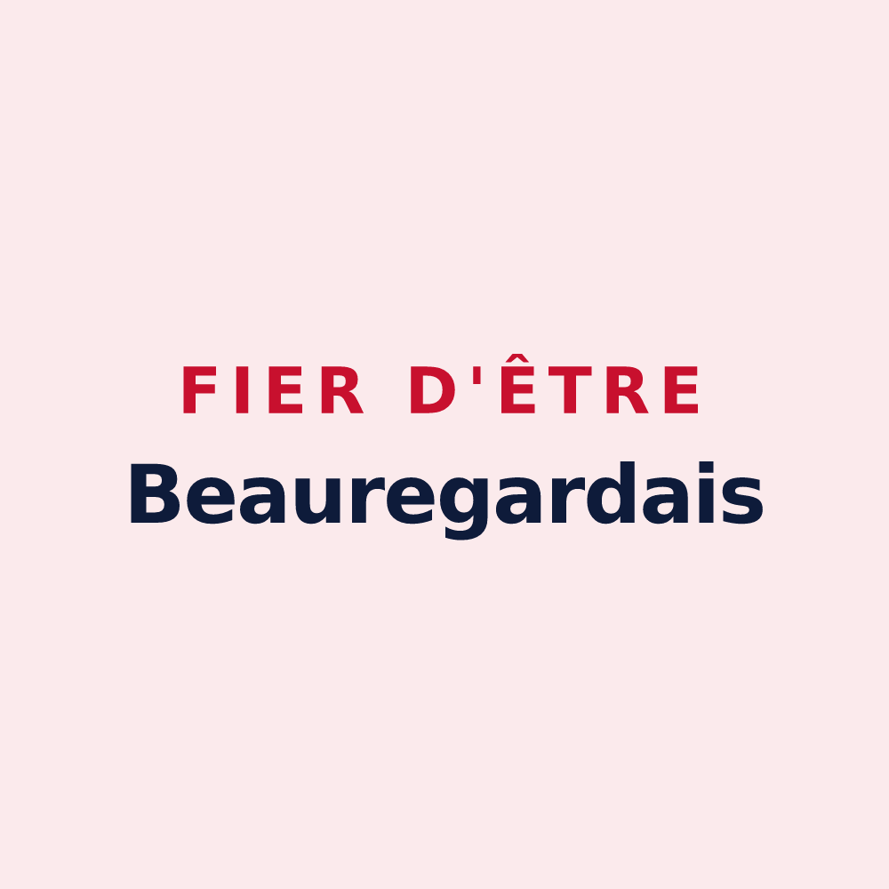 Magnet « Fier d'être Beauregardais » — design pour Beauregard