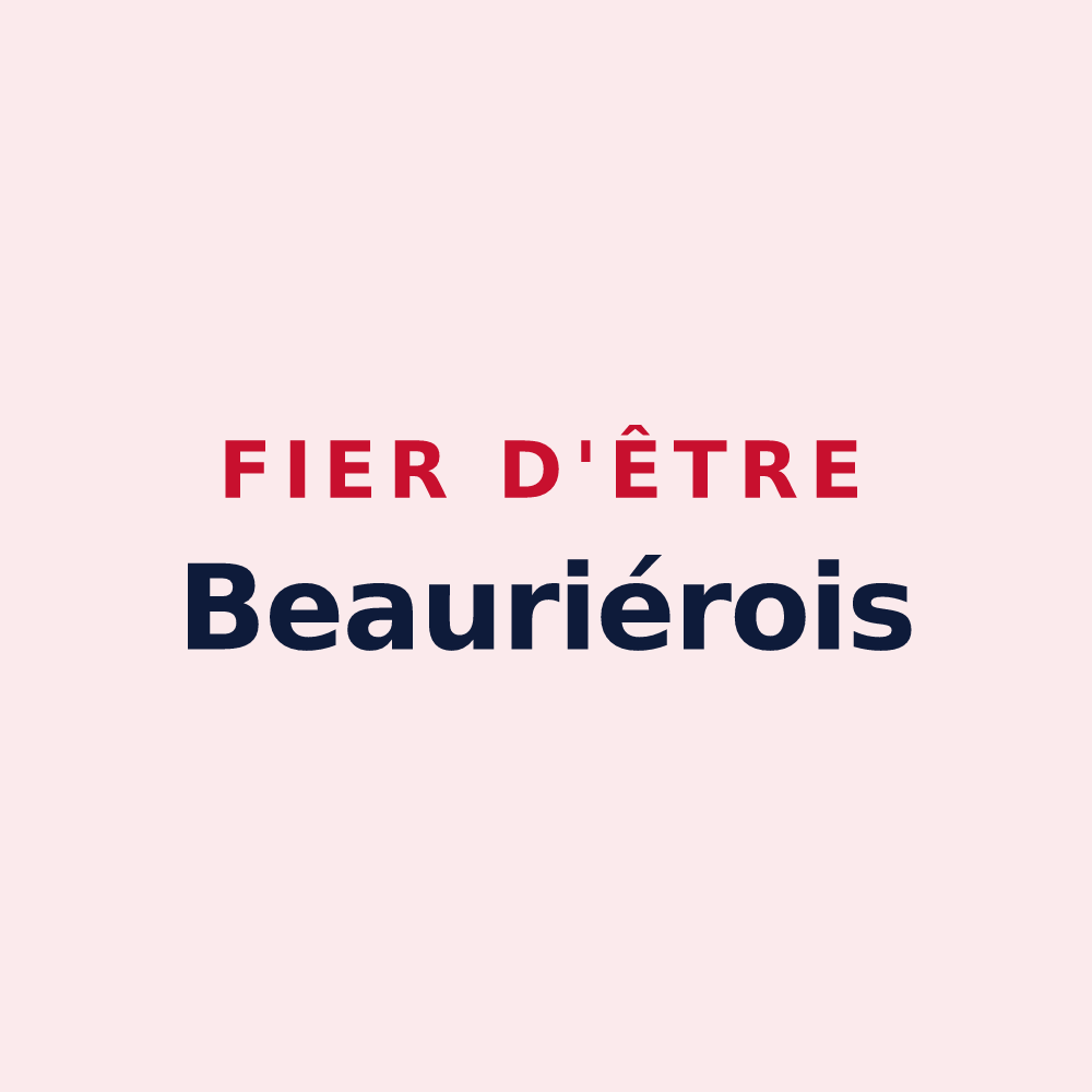 Magnet « Fier d'être Beauriérois » — design pour Beaurières