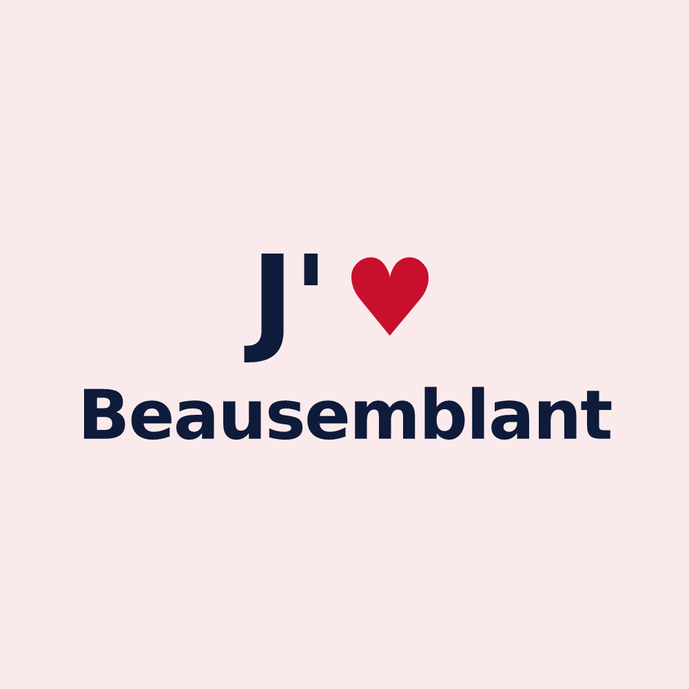 Magnet personnalisé Beausemblant — design J'aime Beausemblant