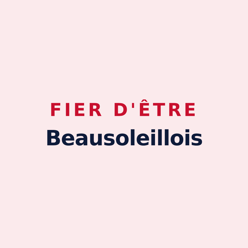 Magnet « Fier d'être Beausoleillois » — design pour Beausoleil