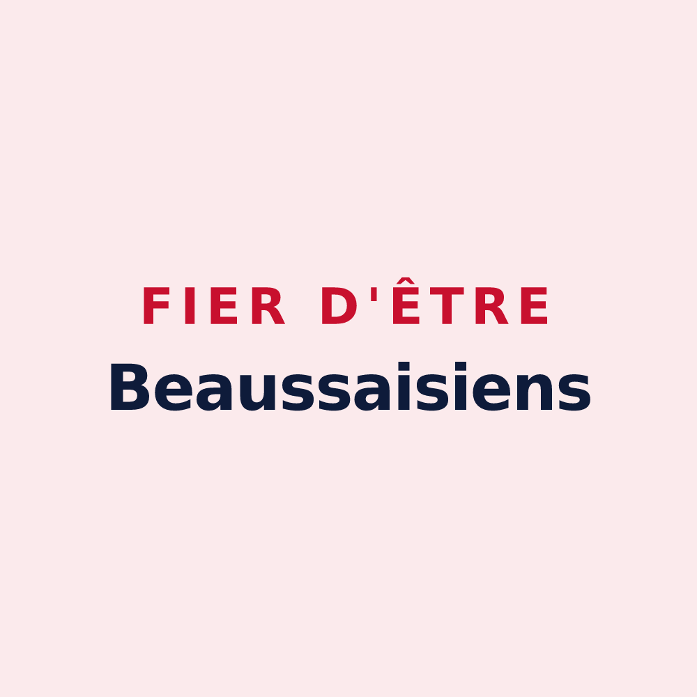 Magnet « Fier d'être Beaussaisiens » — design pour Beaussais-sur-Mer