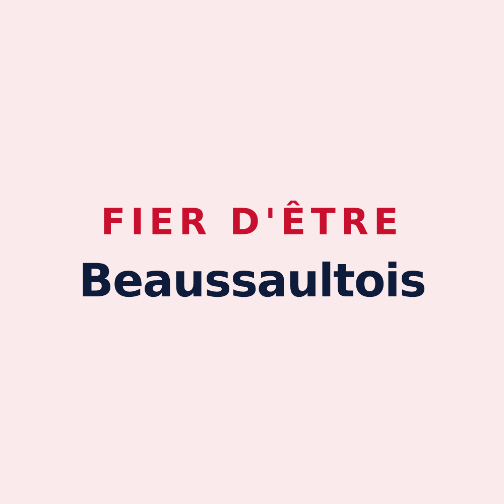 Magnet « Fier d'être Beaussaultois » — design pour Beaussault