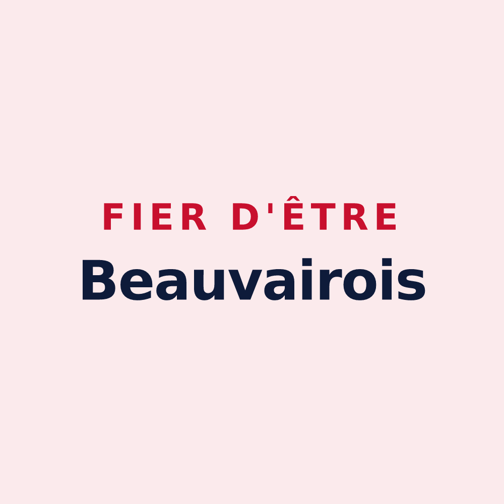 Magnet « Fier d'être Beauvairois » — design pour Beauvoir