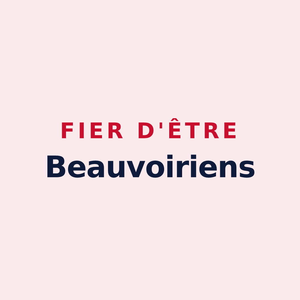 Magnet « Fier d'être Beauvoiriens » — design pour Beauvoir-en-Lyons