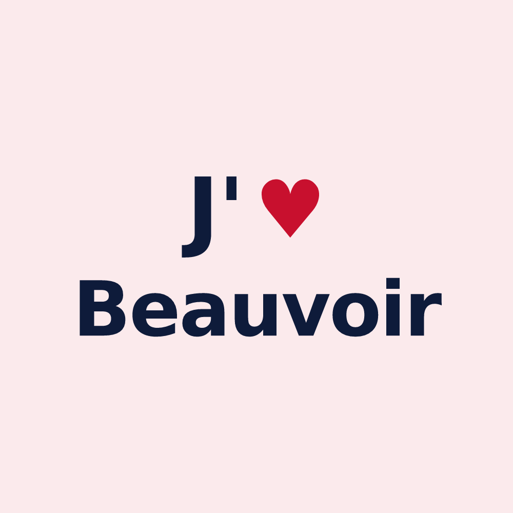 Magnet personnalisé Beauvoir — design J'aime Beauvoir