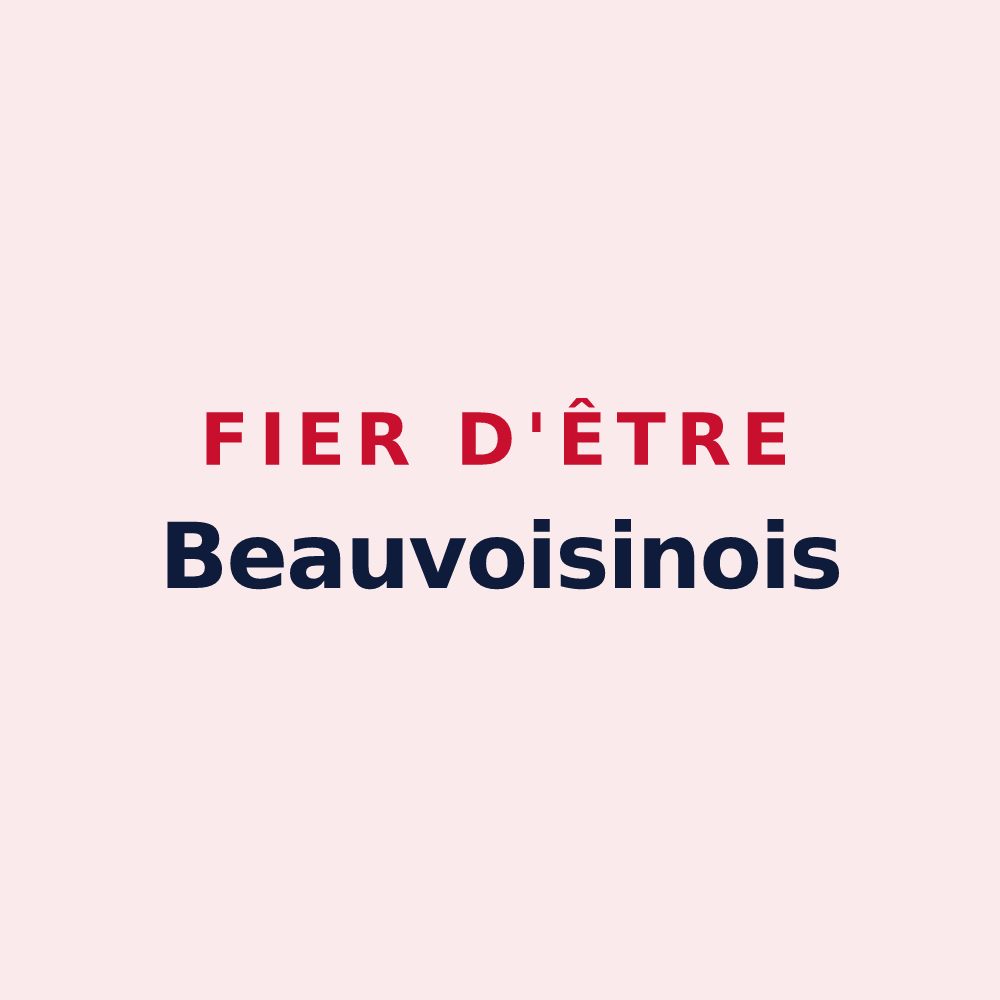 Magnet « Fier d'être Beauvoisinois » — design pour Beauvoisin