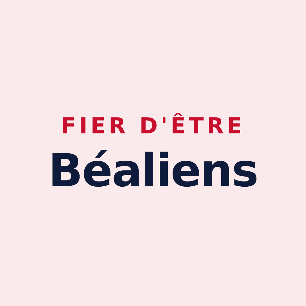 Magnet « Fier d'être Béaliens » — design pour Beaux