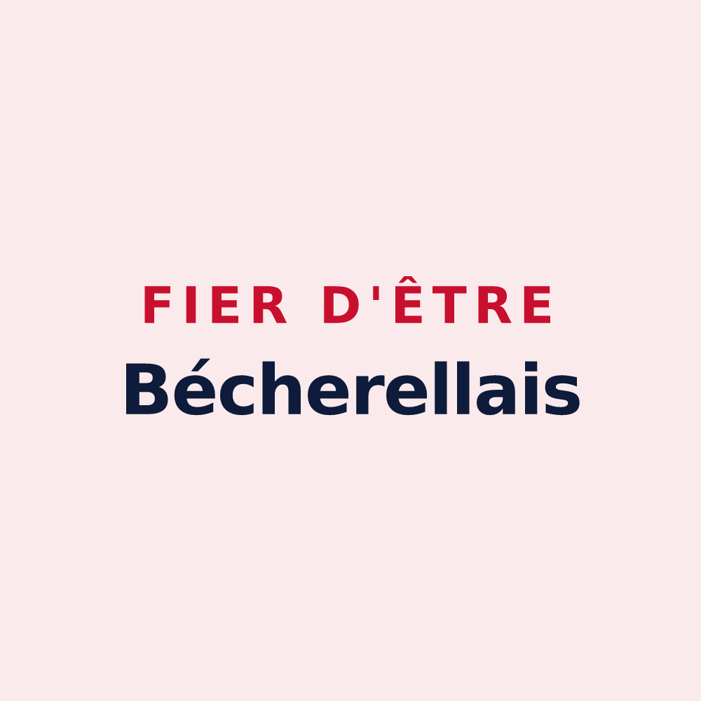 Magnet « Fier d'être Bécherellais » — design pour Bécherel