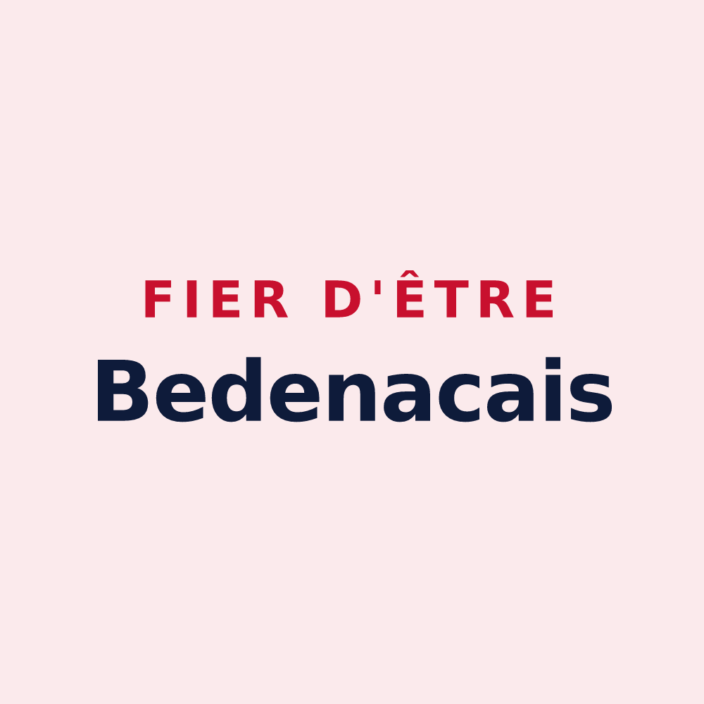 Magnet « Fier d'être Bedenacais » — design pour Bedenac
