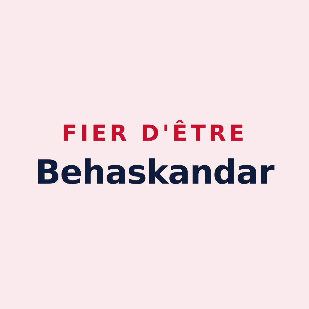 Magnet « Fier d'être Behaskandar » — design pour Béhasque-Lapiste
