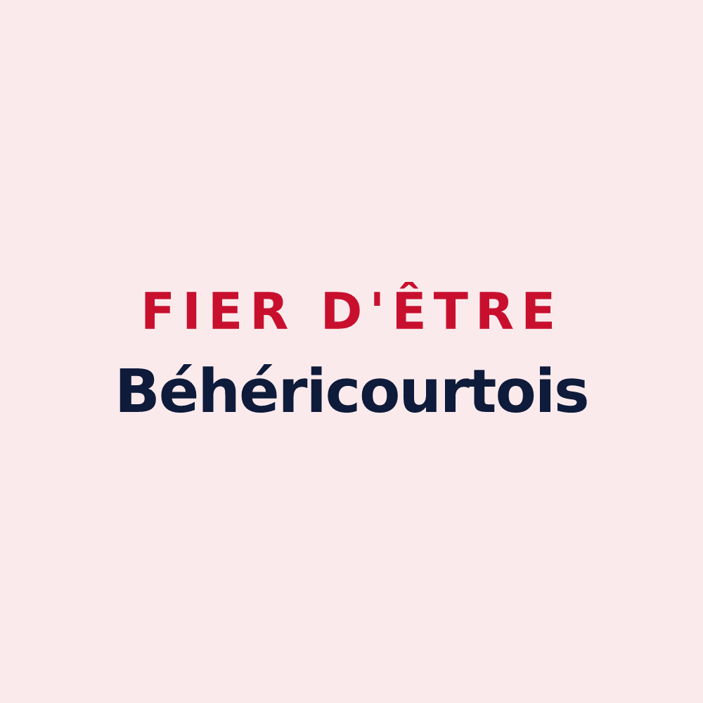 Magnet « Fier d'être Béhéricourtois » — design pour Béhéricourt