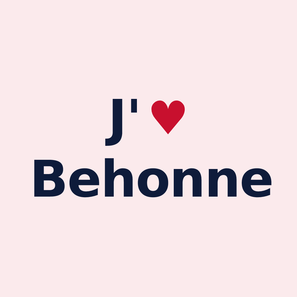 Magnet personnalisé Behonne — design J'aime Behonne