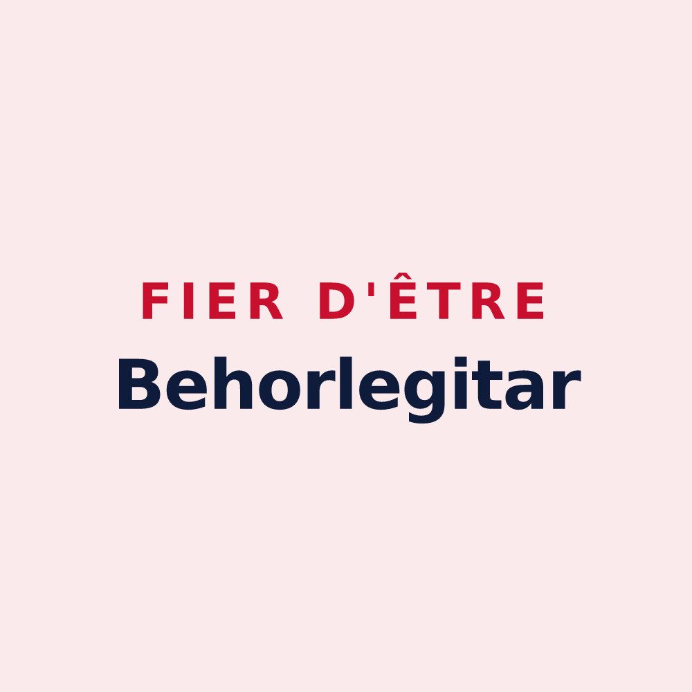 Magnet « Fier d'être Behorlegitar » — design pour Béhorléguy