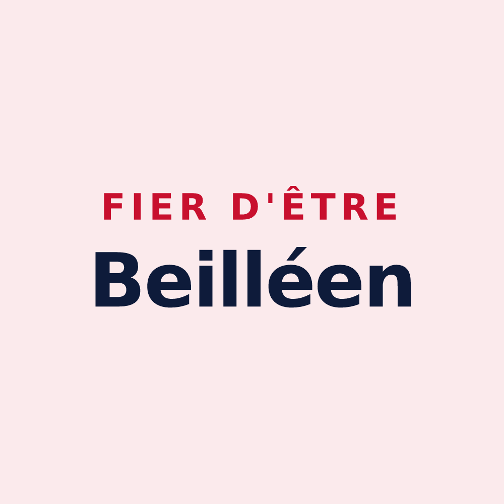 Magnet « Fier d'être Beilléen » — design pour Beillé
