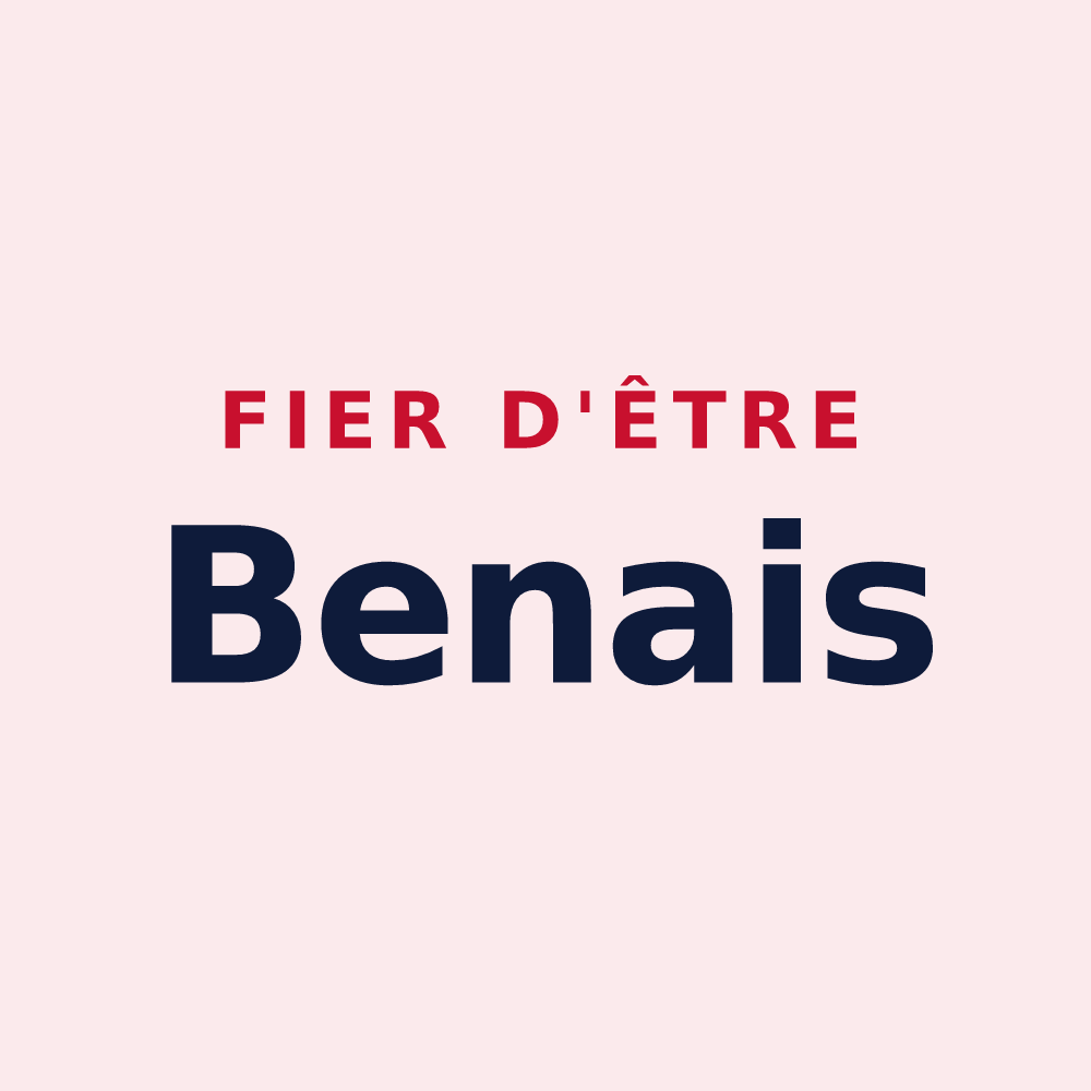Magnet « Fier d'être Benais » — design pour Beine-Nauroy