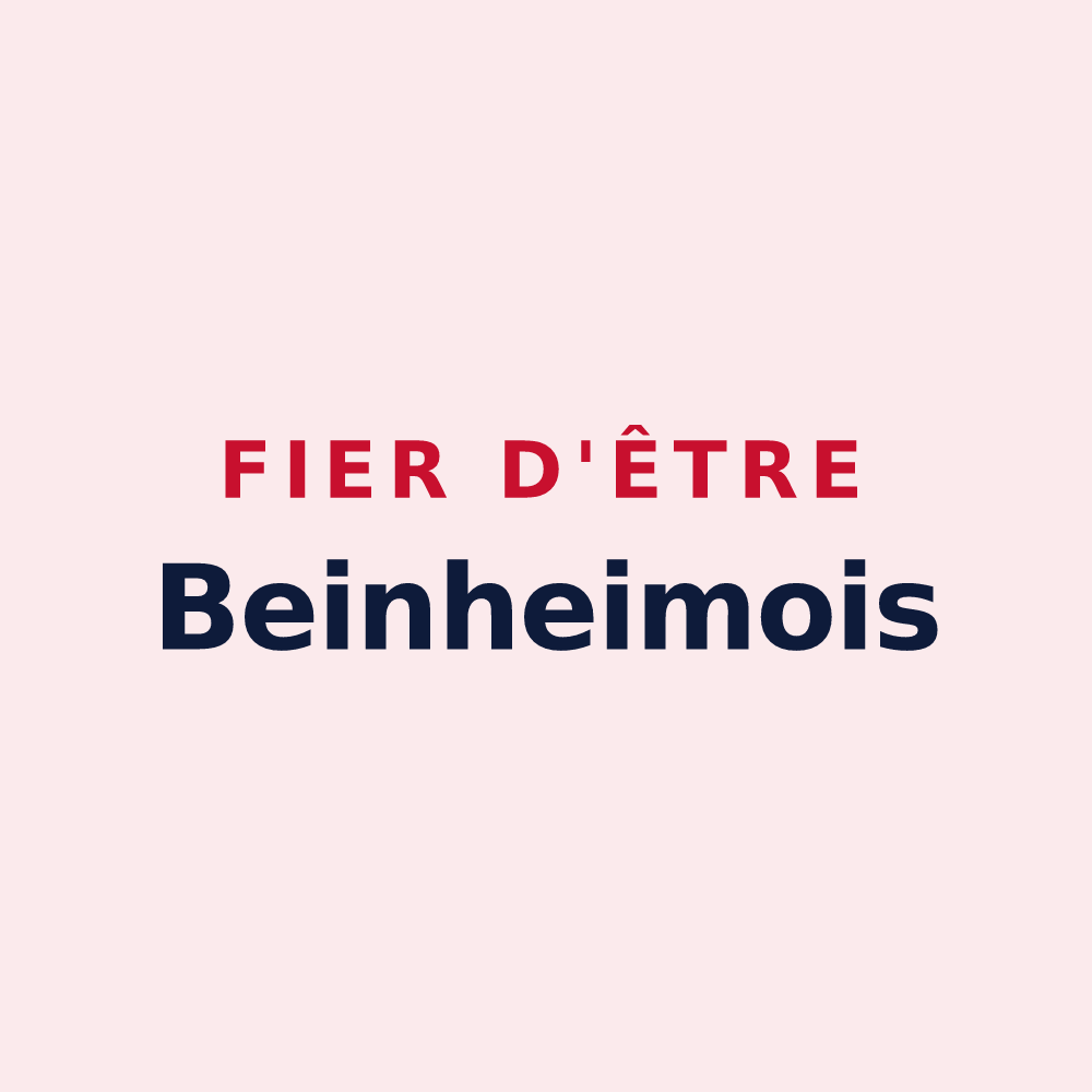Magnet « Fier d'être Beinheimois » — design pour Beinheim