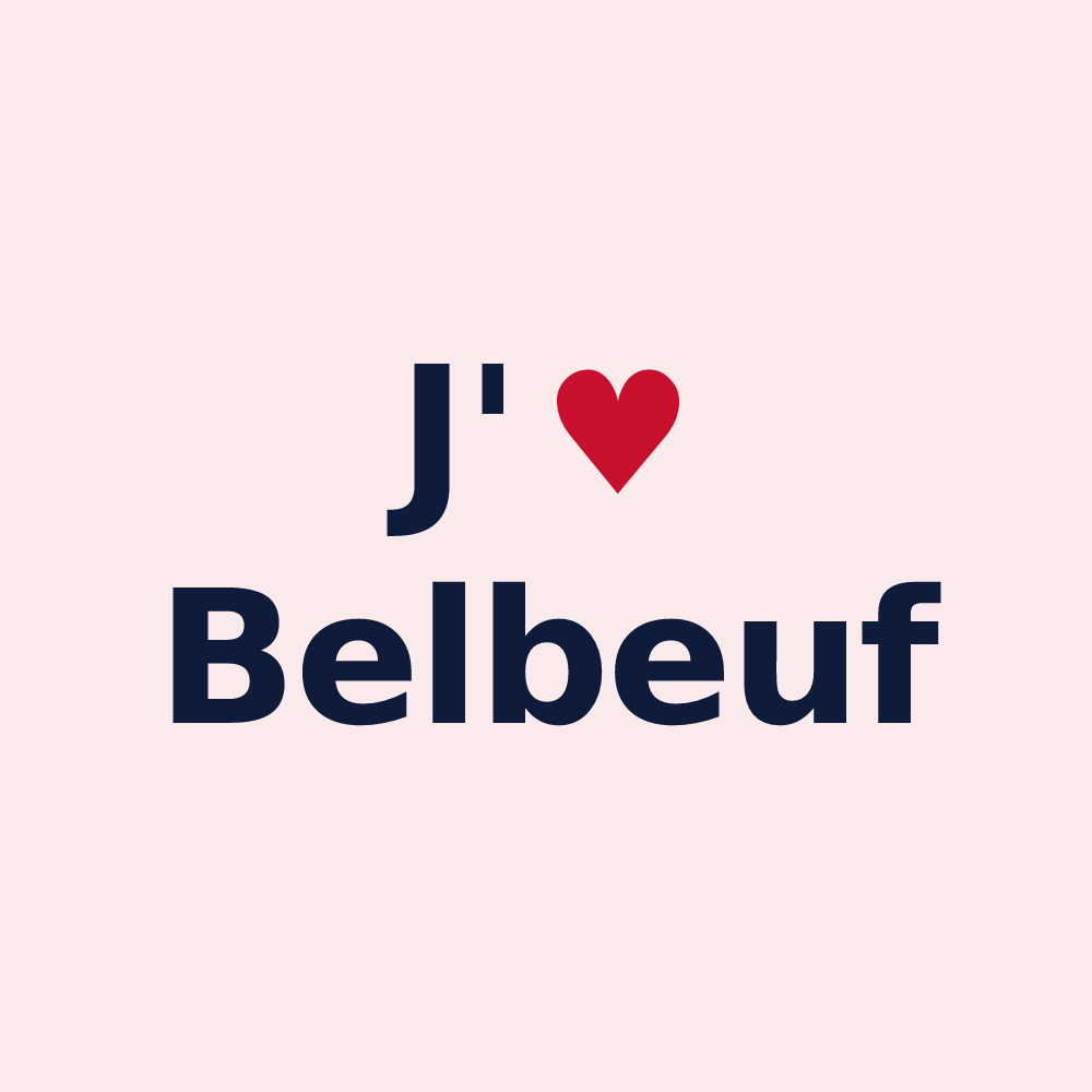 Magnet personnalisé Belbeuf — design J'aime Belbeuf