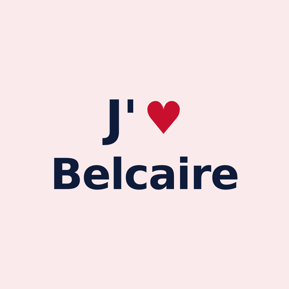 Magnet personnalisé Belcaire — design J'aime Belcaire