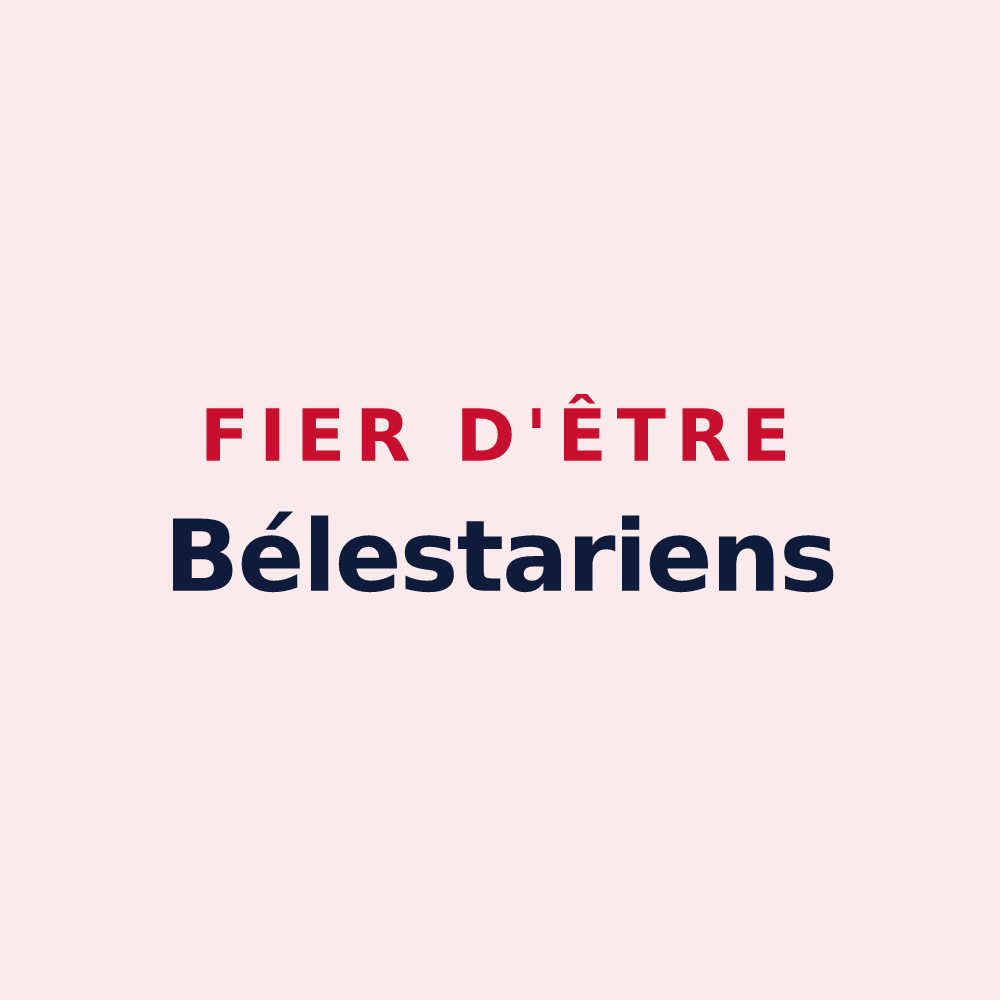 Magnet « Fier d'être Bélestariens » — design pour Bélesta